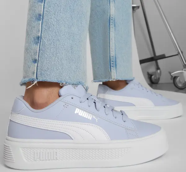 Кеди жіночі Puma SMASH V3 блакитно-білі 390758-20