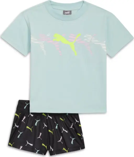 Комплект летний детский Puma CAT LOGO бирюзово-черный 859953-01
