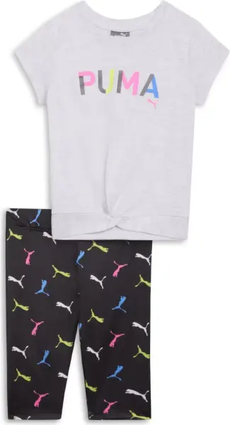 Комплект літній дитячий Puma LETTER LOGO сіро-чорний 859956-01