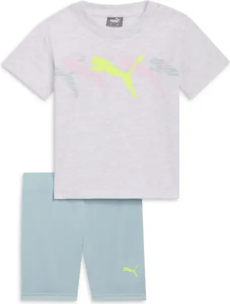 Комплект літній дитячий Puma MULTI LOGO світло-сіро-м'ятний 859952-01