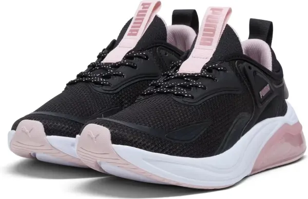 Кроссовки беговые женские Puma CELL THRILL черно-бело-светло-розовые 311224-03