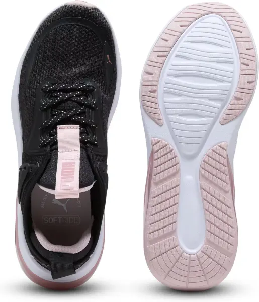 Кроссовки беговые женские Puma CELL THRILL черно-бело-светло-розовые 311224-03