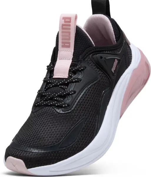 Кроссовки беговые женские Puma CELL THRILL черно-бело-светло-розовые 311224-03