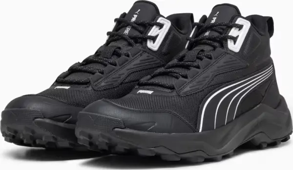 Кроссовки для трейлраннинга Puma OBSTRUCT PRO MID черно-белые 378689-01