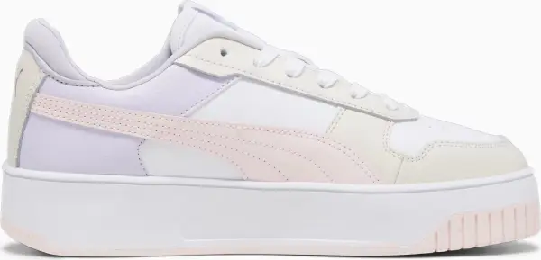 Кроссовки женские Puma CARINA STREET бело-бежево-светло-розовые 389390-10