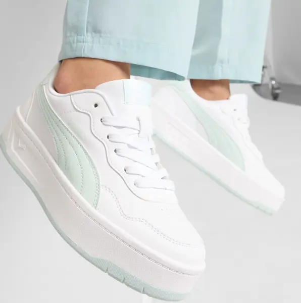 Кроссовки женские Puma COURT LALLY SKYE бело-мятные 400368-05