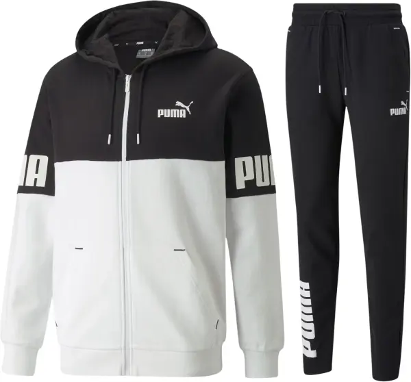 Спортивний костюм Puma POWER чорно-білий 670496-01__670425-01