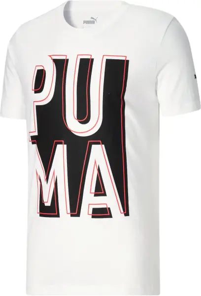 Футболка Puma OUTSIDE THE BOX бело-черная 674615-02