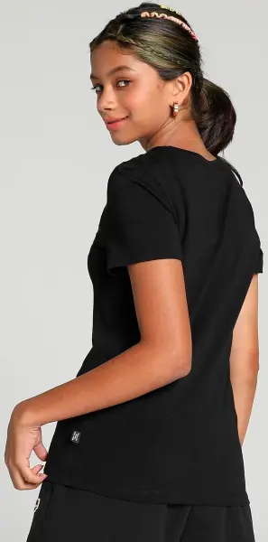 Футболка підліткова Puma ESSENTIALS LOGO чорна 587029-01