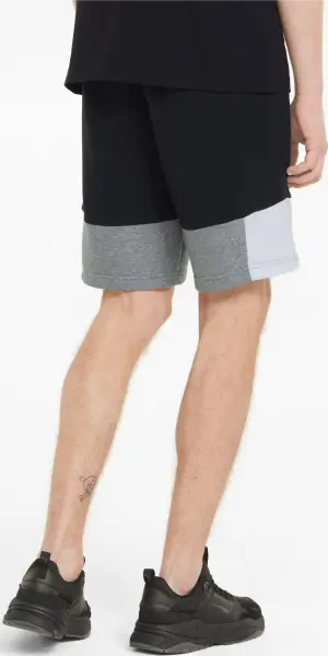 Шорти Puma ESSENTIALS+ BLOCK чорно-сіро-білі 847429-01