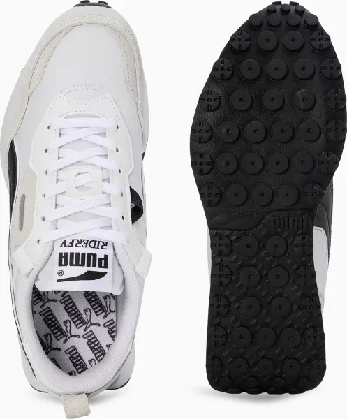 Кроссовки Puma RIDER FUTURE VINTAGE бело-бежево-черные 387672-11