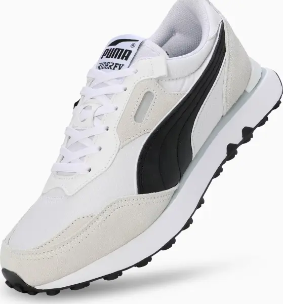 Кроссовки Puma RIDER FUTURE VINTAGE бело-бежево-черные 387672-11