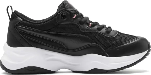 Кроссовки детские Puma CILIA черно-бело-розовые 370525-01