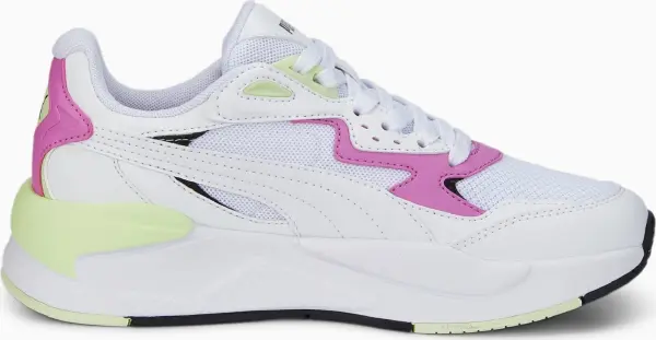 Кроссовки детские Puma X-RAY SPEED бело-розово-салатовые 384898-05