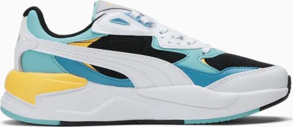 Кроссовки женские Puma X-RAY SPEED бело-голубо-желтые 387063-21