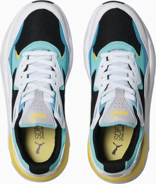 Кроссовки женские Puma X-RAY SPEED бело-голубо-желтые 387063-21
