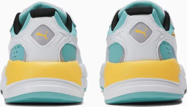Кроссовки женские Puma X-RAY SPEED бело-голубо-желтые 387063-21