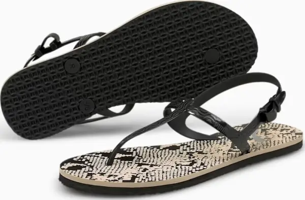 Сандалі жіночі Puma COSY UNTAMED чорно-світло-коричневі 375213-01