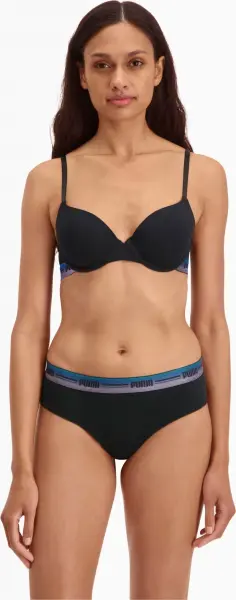 Труси (бразиліана) жіночі Puma BRAZILIAN чорно-рожево-сині (2 штуки) 907856-11
