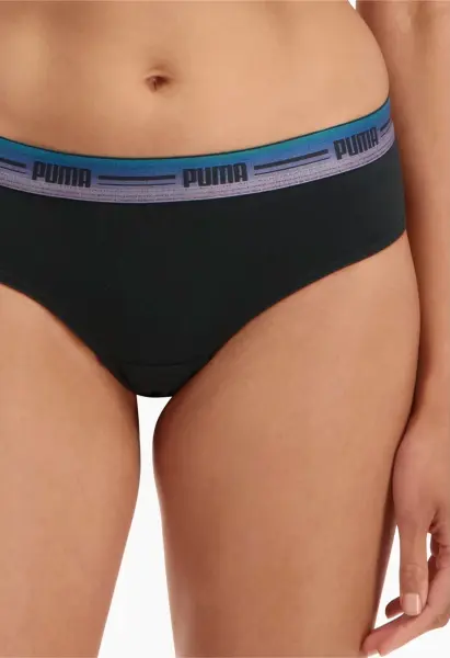 Труси (бразиліана) жіночі Puma BRAZILIAN чорно-рожево-сині (2 штуки) 907856-11