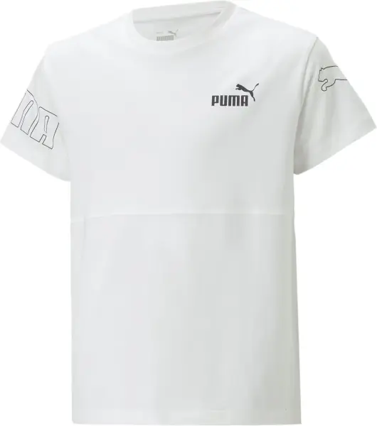 Футболка подростковая Puma POWER COLOUR BLOCK белая 673547-02