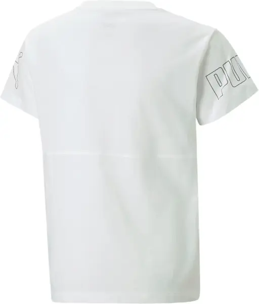 Футболка подростковая Puma POWER COLOUR BLOCK белая 673547-02