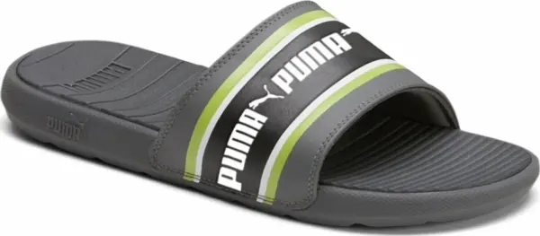 Шлепанцы Puma COOL CAT серо-салатовые 385887-02