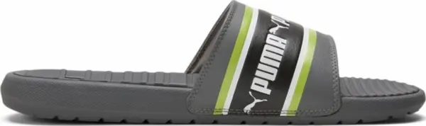 Шлепанцы Puma COOL CAT серо-салатовые 385887-02