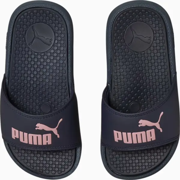 Шльопанці дитячі Puma COOL CAT темно-синьо-світло-рожеві 371026-24