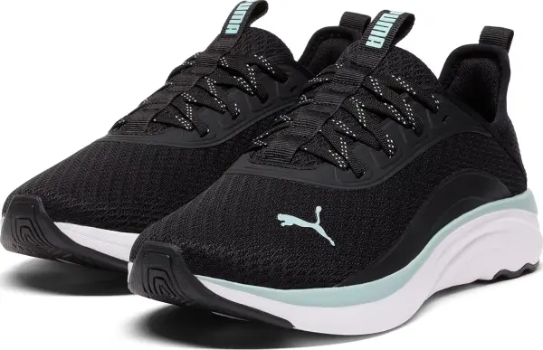 Кроссовки беговые женские Puma SOFTRIDE SOPHIA VITAL черно-мятные 311290-02