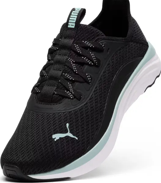 Кроссовки беговые женские Puma SOFTRIDE SOPHIA VITAL черно-мятные 311290-02