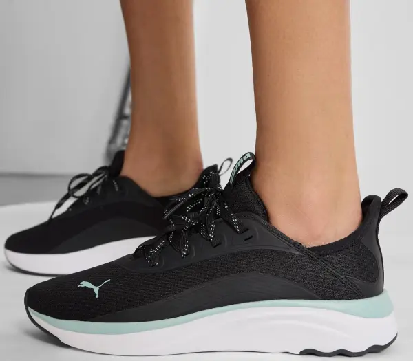 Кроссовки беговые женские Puma SOFTRIDE SOPHIA VITAL черно-мятные 311290-02
