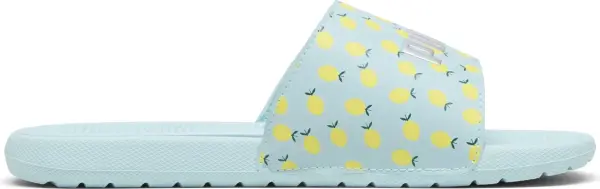 Шльопанці дитячі Puma COOL CAT 2.0 LEMON бірюзово-лимонні 395655-02