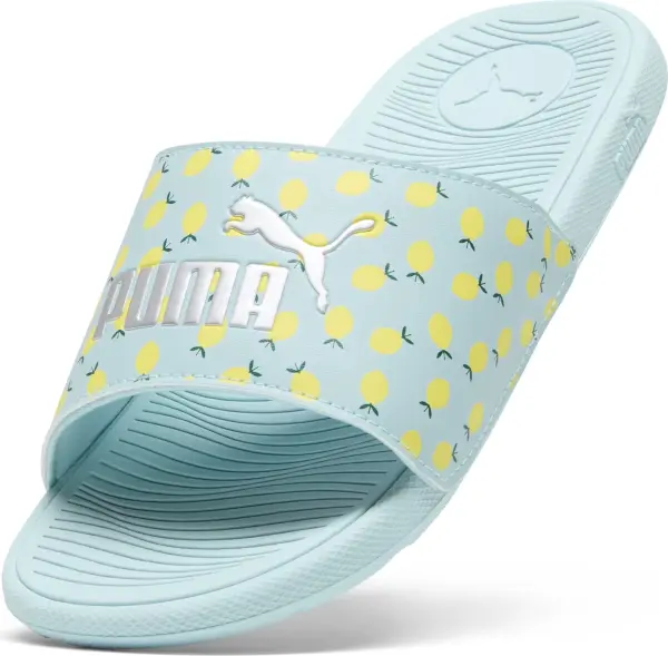 Шльопанці дитячі Puma COOL CAT 2.0 LEMON бірюзово-лимонні 395655-02