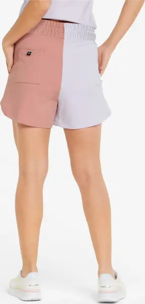 Шорти жіночі Puma POWER COLORBLOCK HIGH-WAIST персиково-білі 848405-17