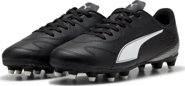 Бутсы детские Puma VITORIA II FG/AG JR черно-белые 108503-01