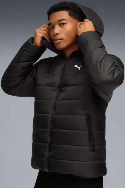 Куртка Puma ESSENTIALS HOODED PADDED чорна 68521101
