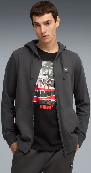 Толстовка Puma ESSENTIALS ELEVATED темно-сіра 68825544