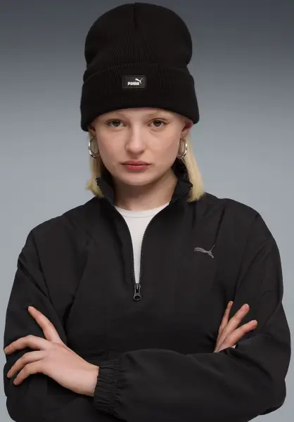 Шапка Puma ESSENTIALS MID CROWN BEANIE чорна 2640004