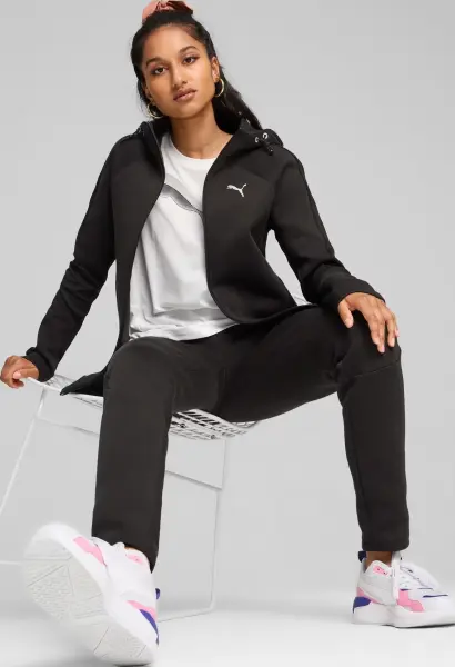 Спортивний костюм жіночий Puma EVOSTRIPE чорний 681670-01__681672-01