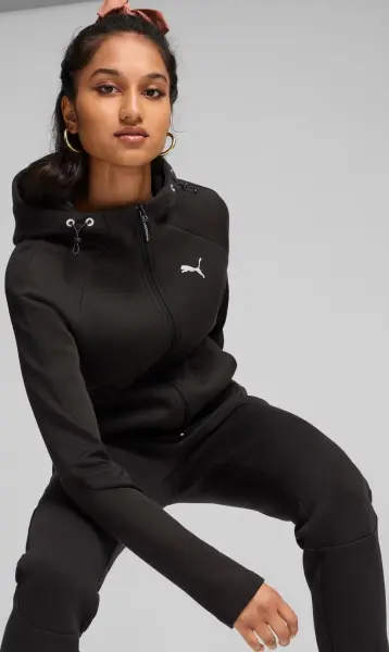 Спортивний костюм жіночий Puma EVOSTRIPE чорний 681670-01__681672-01