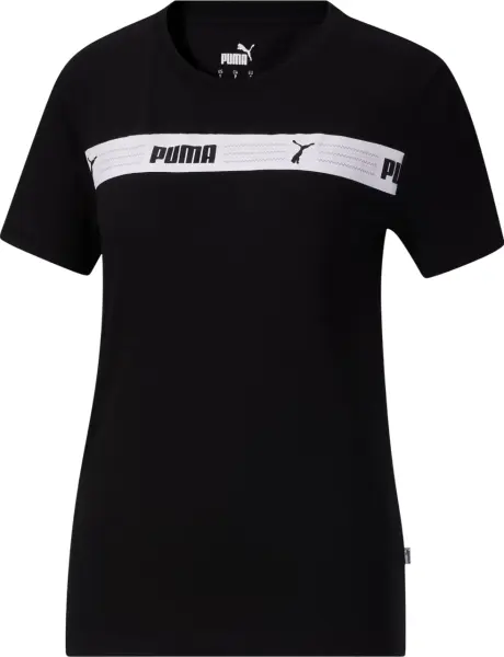 Футболка жіноча Puma LINE UP SCRIPT чорна 678750-01