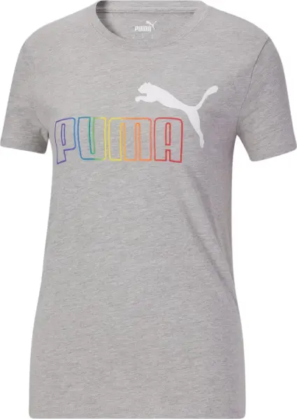 Футболка жіноча Puma RAINBOW LOGO GRAPHIC сіра 670513-04