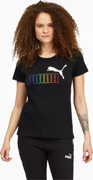 Футболка женская Puma RAINBOW LOGO GRAPHIC черная 670513-01