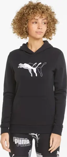 Худи женское Puma POWER GRAPHIC черное 847114-01