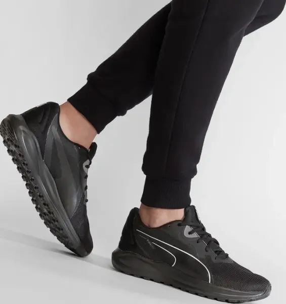 Кроссовки беговые Puma TWITCH RUNNER PURETEX черные 377506-01