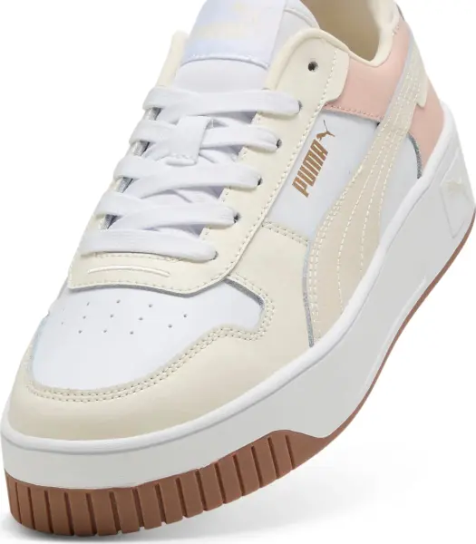 Кроссовки женские Puma CARINA STREET бежево-бело-светло-розовые 389390-42