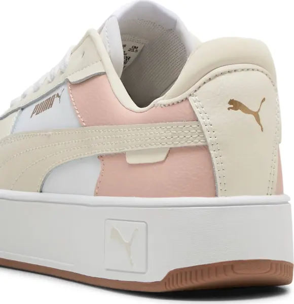 Кроссовки женские Puma CARINA STREET бежево-бело-светло-розовые 389390-42