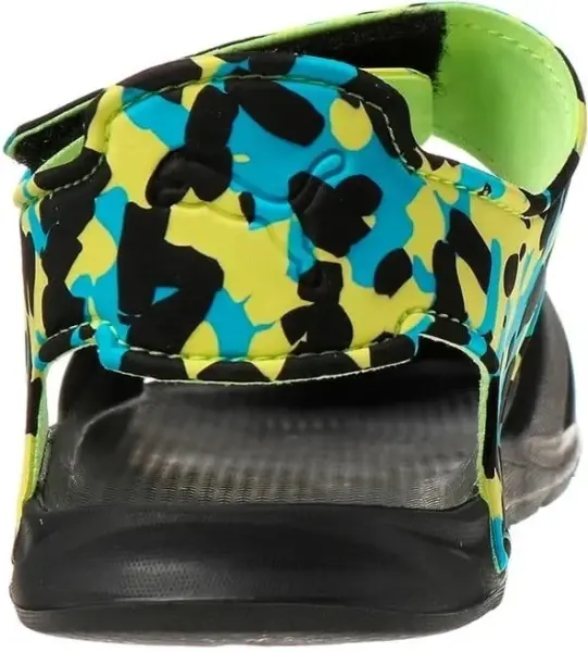 Сандалі дитячі Puma WILD INJEX CAMO чорно-жовто-блакитні 365082-02