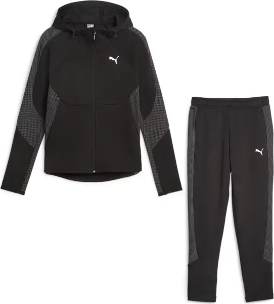 Спортивный костюм женский Puma EVOSTRIPE черный 676073-01__676075-01